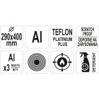 TIGAIE DIN ALUMINIU CU STRAT DE TEFLON PENTRU PEȘTE, 29X40CM