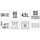 CUVĂ GN 1/2, 4.5L, 65MM