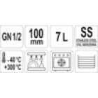 CUVĂ GN 1/2, 7L, 100MM