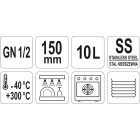 CUVĂ GN 1/2, 10L, 150MM