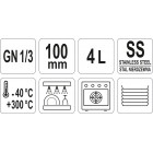 CUVĂ GN 1/3, 4L, 100MM