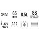 CUVĂ PERFORATĂ GN 1/1, 8.5L, 65MM