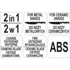 DISPOZITIV PENTRU ASCUȚIT CUȚITE, 2 IN 1