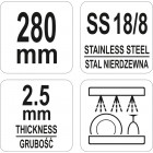 SPATULĂ PENTRU PRĂJITURI, 280MM