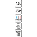 CANĂ TERMOS CROMATĂ 1.5L