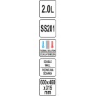 CANĂ TERMOS CROMATĂ 2L